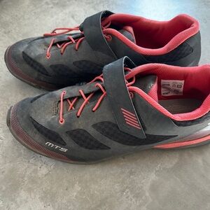 Black and Red Cycling Shoes